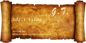 Gál Tilda névjegykártya