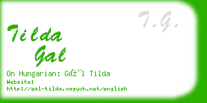 tilda gal business card